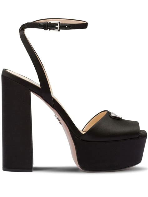 prada cheked jacquared platform|Luxury Platform Sandals & Heels for Women .